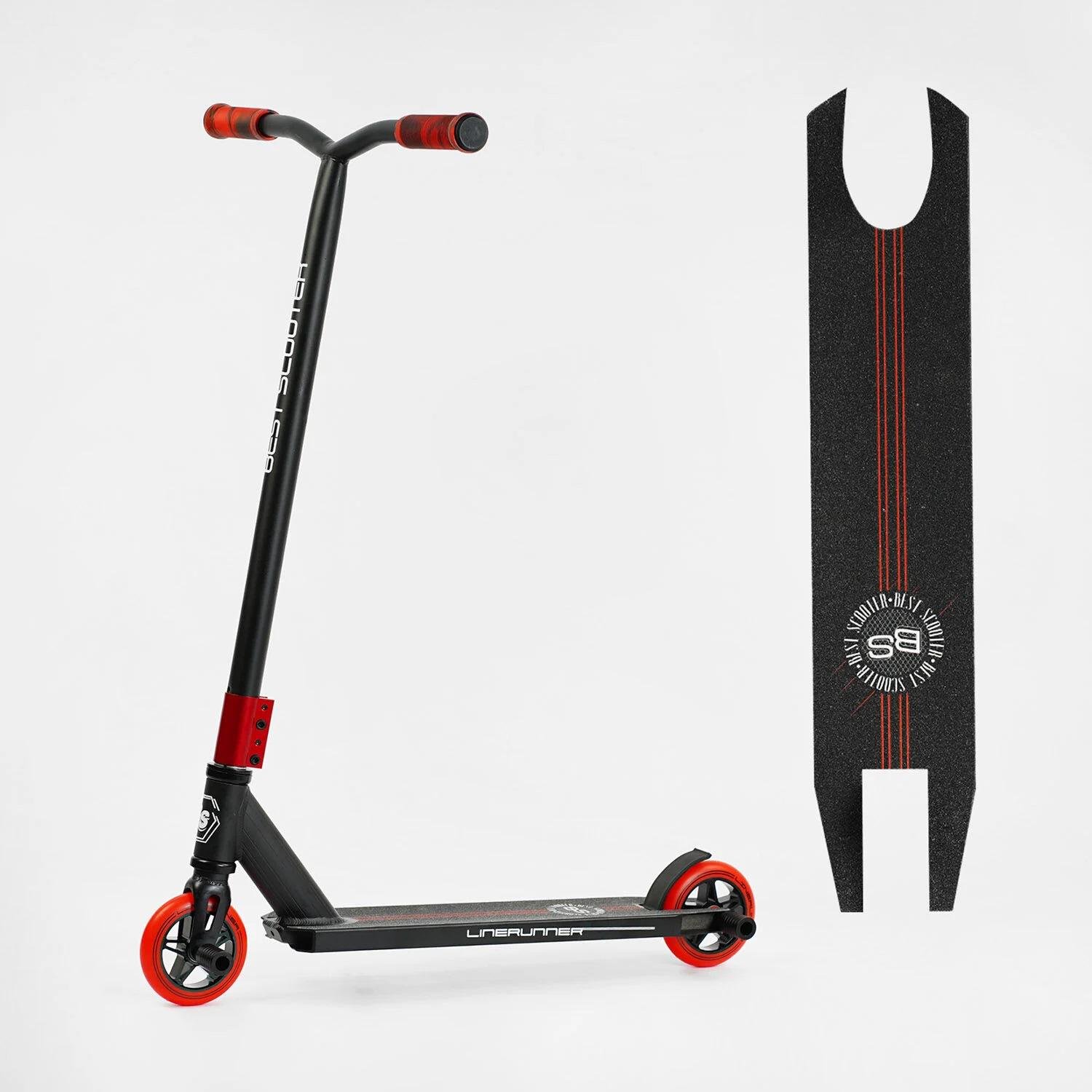 Самокат трюковый Best Scooter LineRunner Black/Red (129760) - фото 2