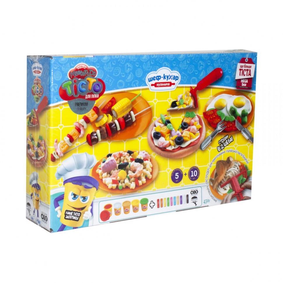 Набір для творчості тісто для ліплення Danko Toys Master Do TMD-09-01U Шеф-кухар Піца велика з інструментами (RLT14444)