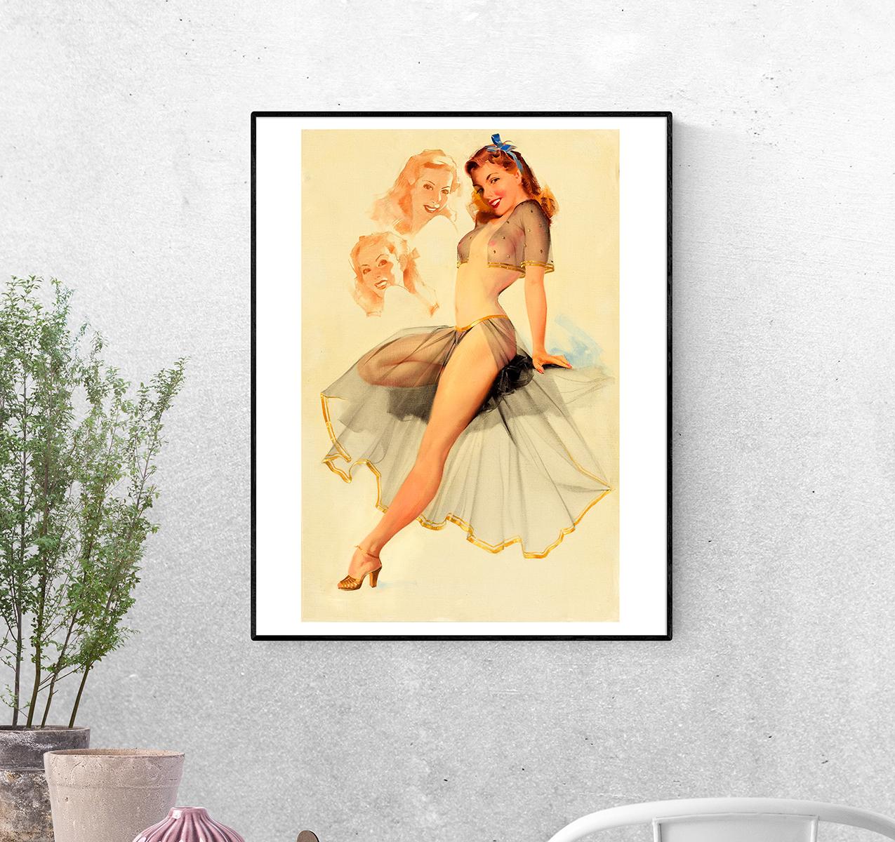 Постер Ню танцовщица Теда Уизерса формат А-0 (pin_up010173_Poster) - фото 1 Постер Ню танцовщица Теда Уизерса формат А-0 (pin_up010173_Poster) - фото 1