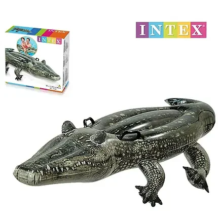 Надувний матрац для плавання Intex 57551 Алигатор одномісний (14893282) - фото 2 Надувний матрац для плавання Intex 57551 Алигатор одномісний (14893282) - фото 2