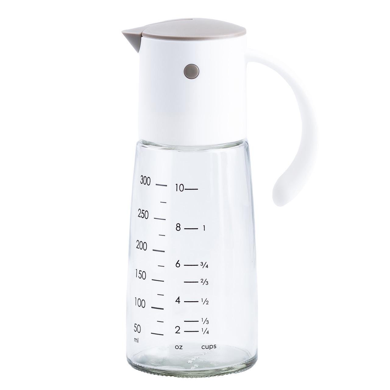 Пляшка дозатор для олії та оцту з носиком і мірною шкалою 300 мл Сірий (HP16297W)