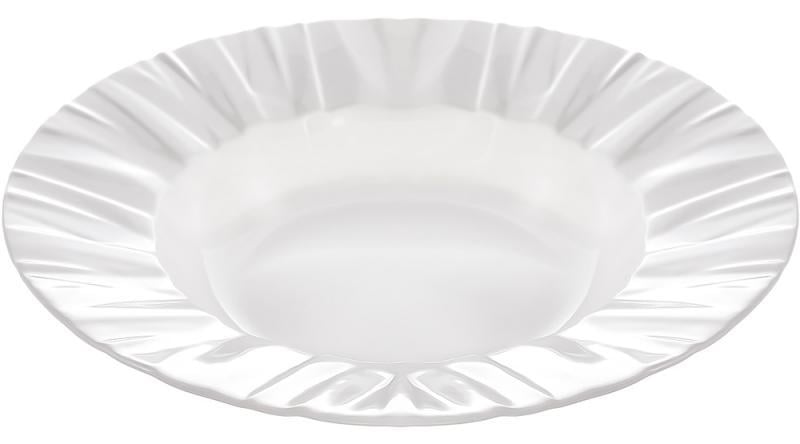 Набір супових тарілок порцелянових White City 3 шт. 21 см Білий