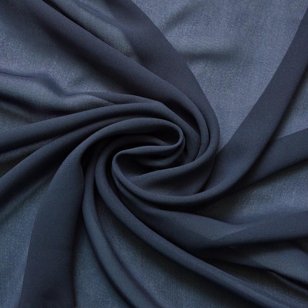 Тканина шифон Shela Темно-синій (13775)