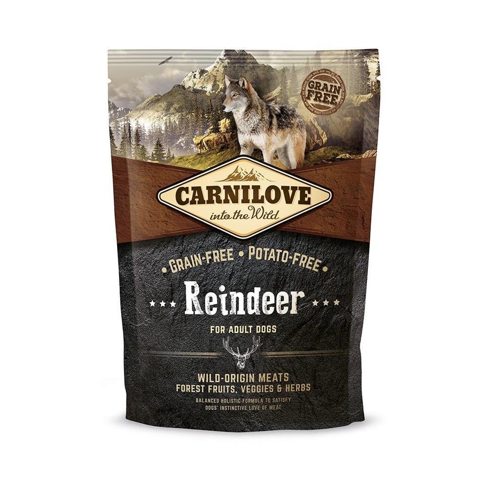 Корм сухий Carnilove Adult Raindeer для дорослих собак усіх порід з північним оленем 1,5 кг (8595602508891)