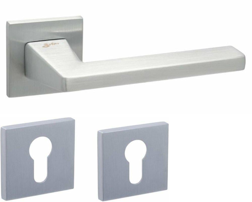 Ручки Safita Level HS LT SC накладка під циліндр Хром матовий (15321pz) - фото 1