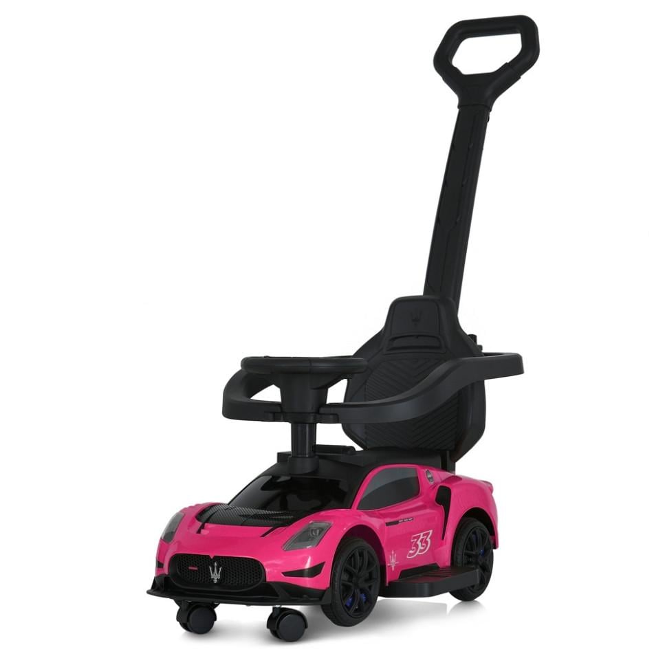 Толокар детские Bambi с родительской ручкой, отделением для вещей и звуковыми эффектами 64 см Белый (DK-170-K-81)