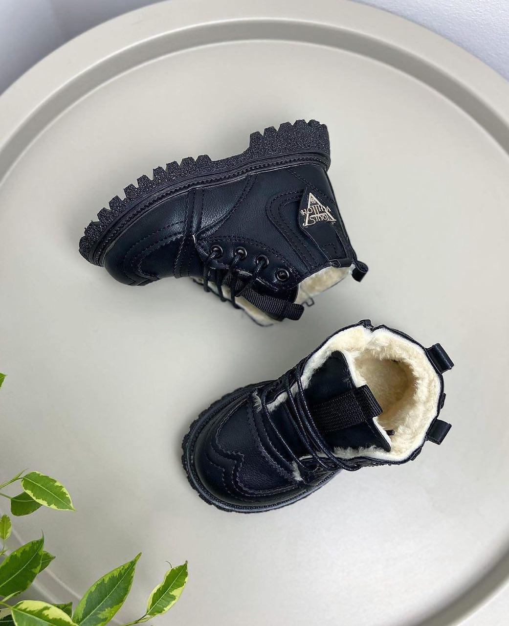 Ботинки детские зимние р. 21 Черный (669) - фото 7