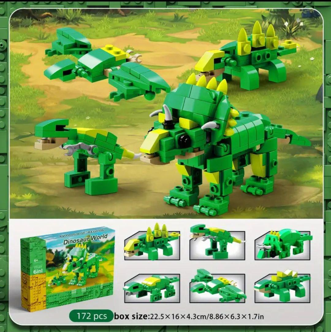 Конструктор Динозавр трицерапторс/птерозавр 172 дет. (SX2052) - фото 5 Конструктор Динозавр трицерапторс/птерозавр 172 дет. (SX2052) - фото 5