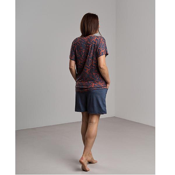 Піжама жіноча бавовняна шорти/футболка 4XL (10891) - фото 2