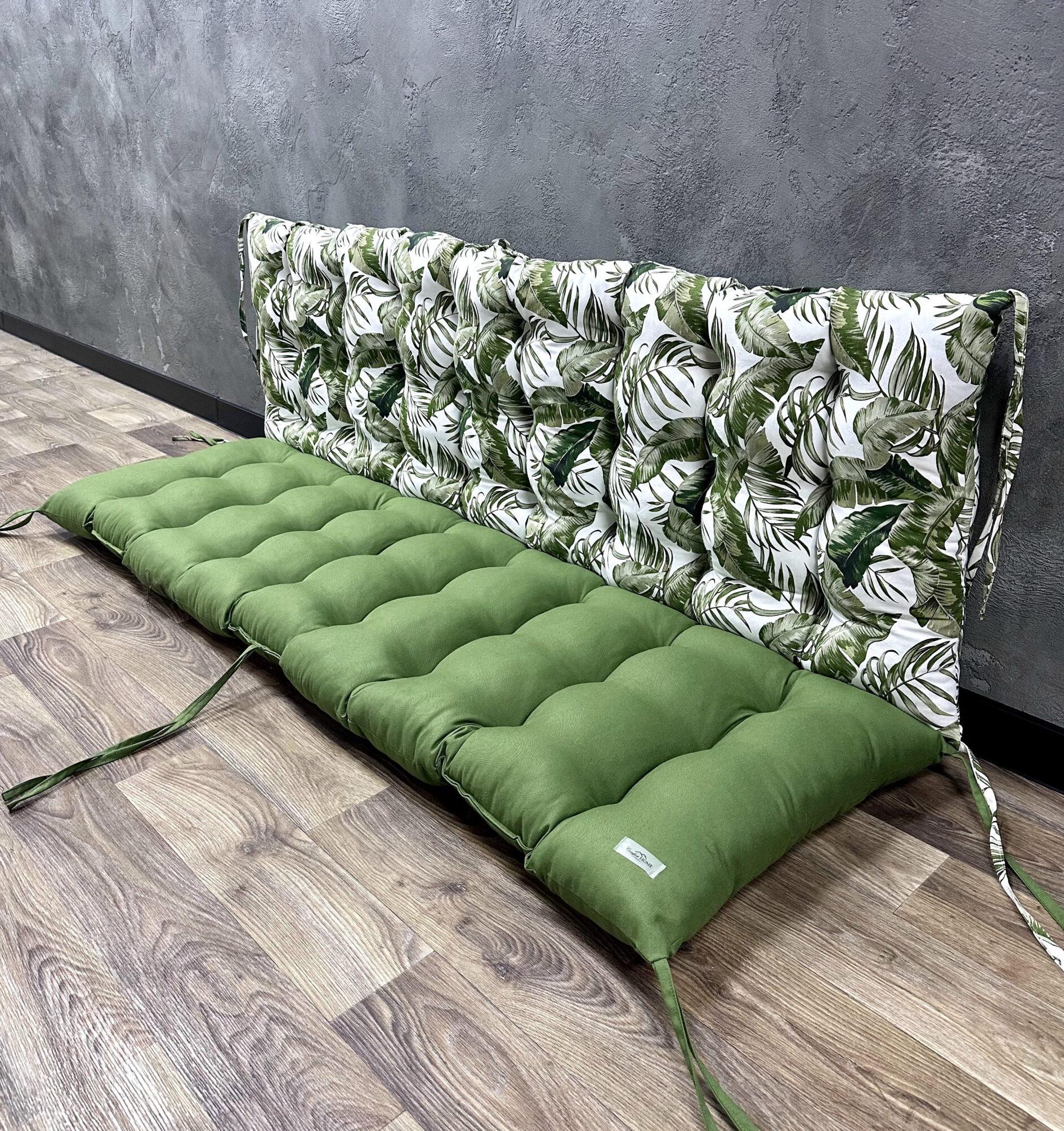 Подушка Comfort Home Tropic на піддони/гойдалки/каркаси/садові меблі комбінована 100х50х50 см