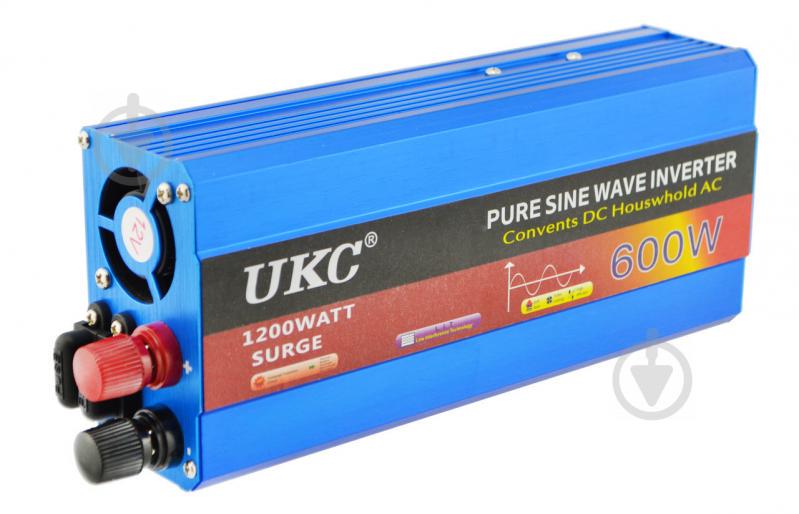 Преобразователь напряжения инвертор Powerone Plus 600W с чистой синусоидой AC/DC 12V Blue (3sm_520835109) - фото 3