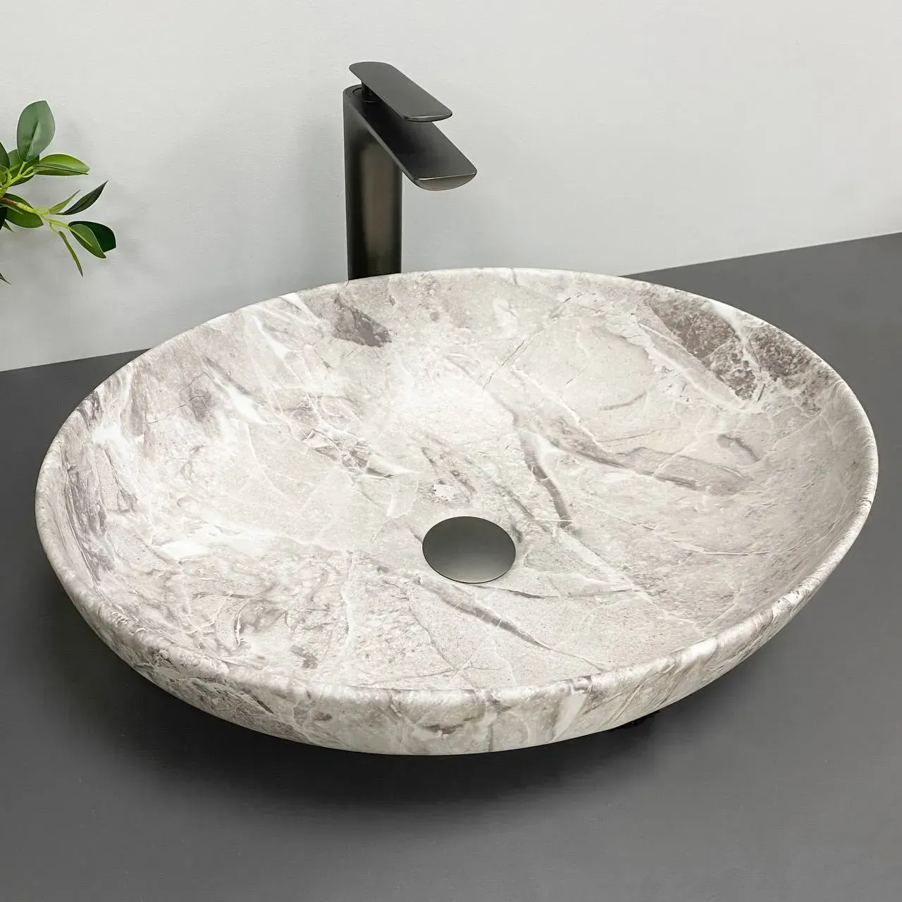 Умывальник накладной VBI LIVORNO STONE MATT 520x405 мм (VBI-012611) Умывальник накладной VBI LIVORNO STONE MATT 520x405 мм (VBI-012611)