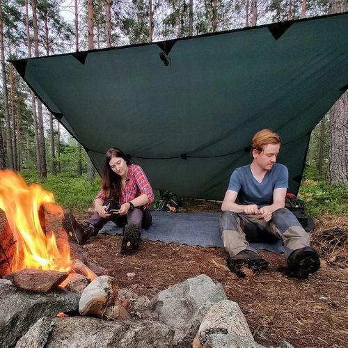 Туристический тент и оттяжками Tribe UTRT-101 3,0х5,0 м Зеленый - фото 8