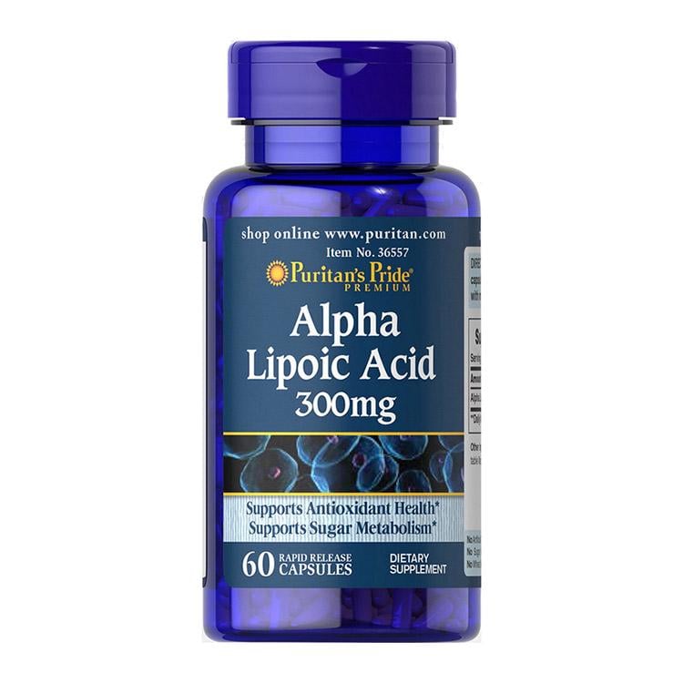 Альфа-липоевая кислота Puritan's Pride Alpha Lipoic Acid 300 mg 60 капс.