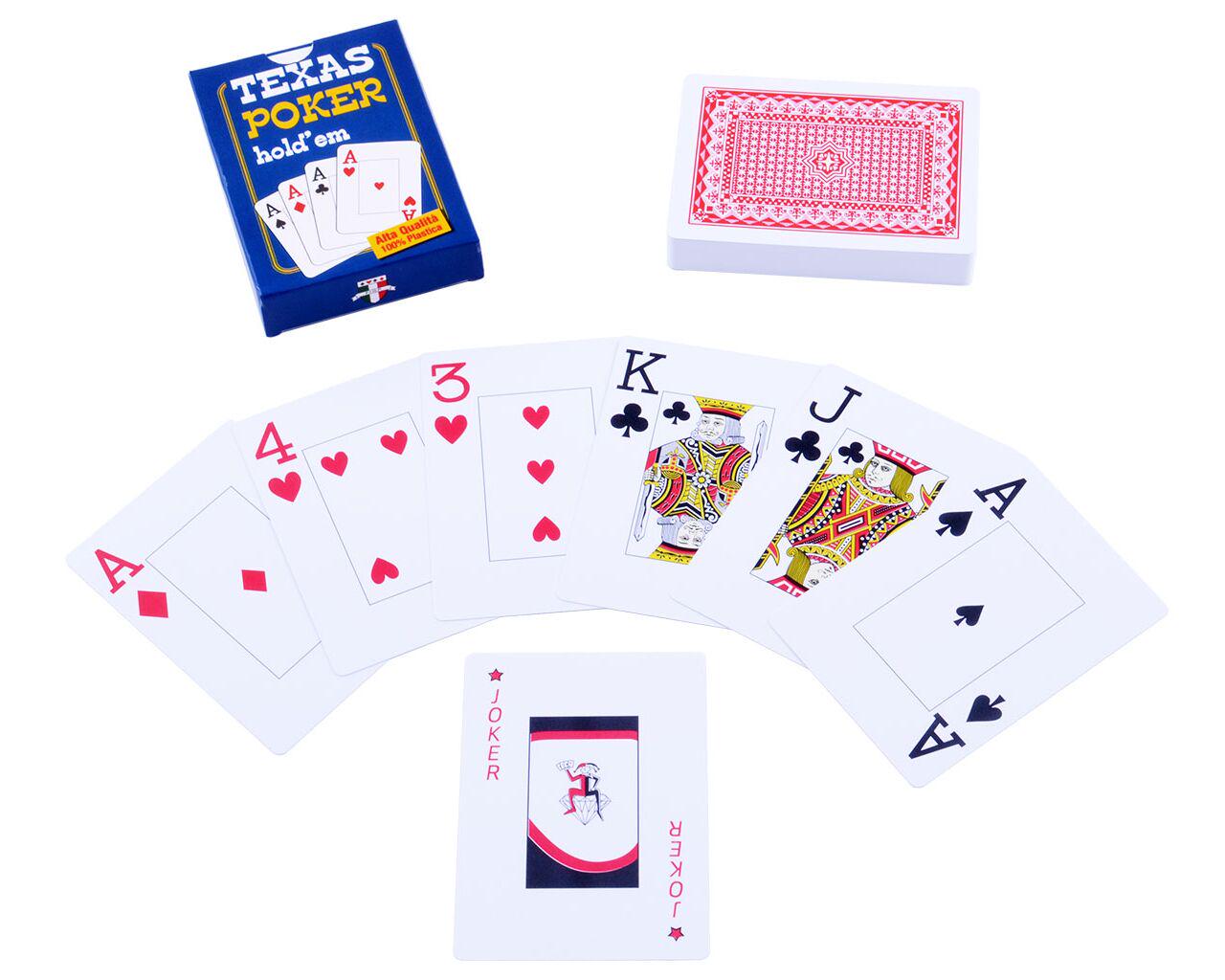 Игральные карты Texas Poker колода 54 шт Red