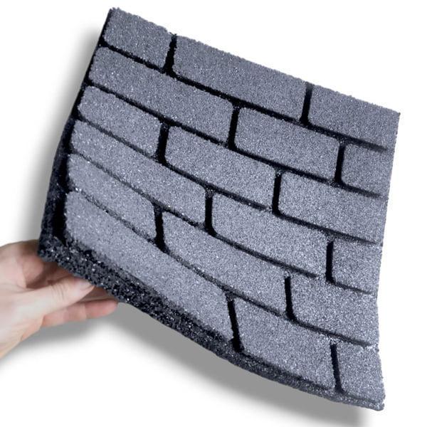 Фасад гумовий Цегла 500х500х20 мм Сірий (2562227274) - фото 3
