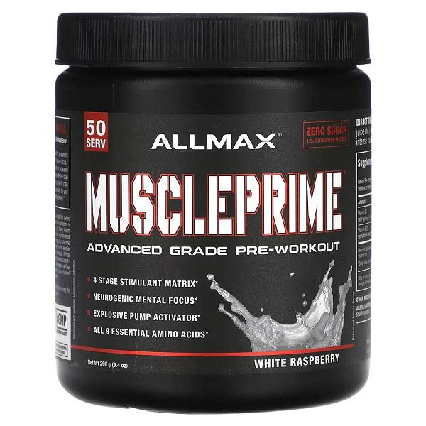 Комплекс до тренировки AllMax Nutrition Muscle Prime Advanced Grade Pre-Workout 266 г 50 порций White Raspberry