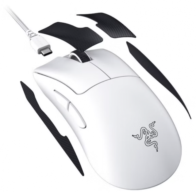 Компьютерная мышка Razer DeathAdder V3 PRO Wireless White (RZ01-04630200-R3G1) - фото 8 Компьютерная мышка Razer DeathAdder V3 PRO Wireless White (RZ01-04630200-R3G1) - фото 8