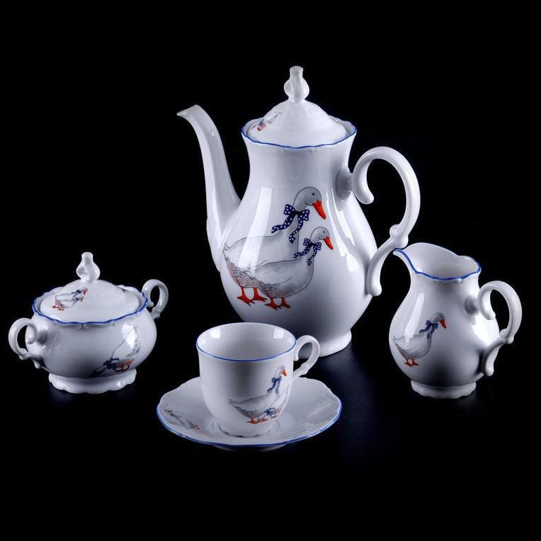Кофейный сервиз Thun Constance 17 пр./6 п. (00000000428)