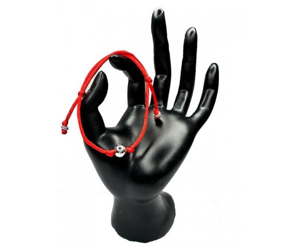 Браслет оберег плетеный бусинка