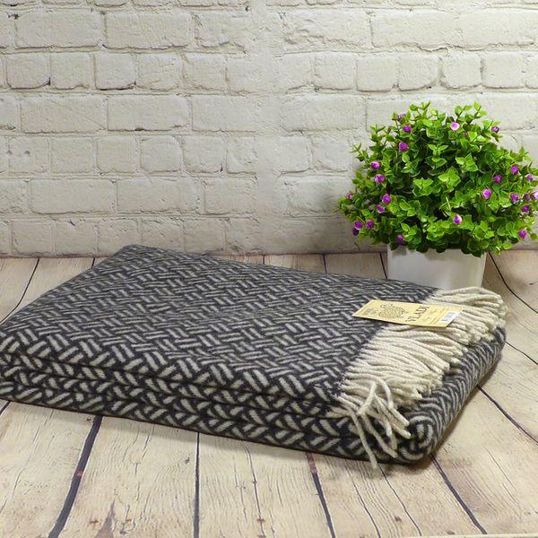 Плед Vladi Шарм 140x200 см Белый/Темно-серый