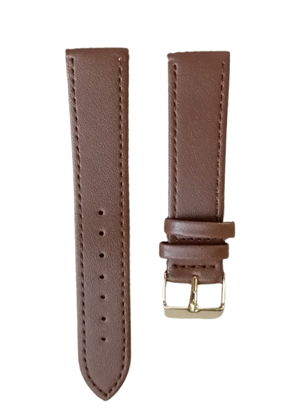 Ремешок для часов кожаный Strap Тоскана гладкий 14 мм Коричневый (3617) - фото 1