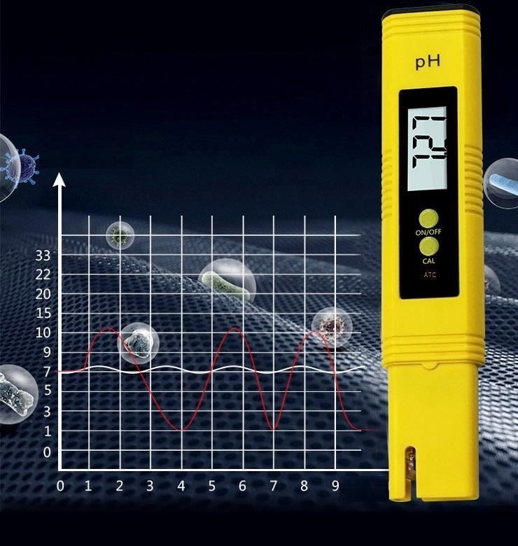 Тестер аналізатор кислотності води PH-метр портативний з автокалібруванням Yellow (НР051091) - фото 10