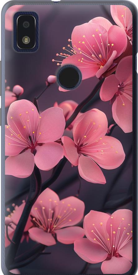 Чехол на ZTE Blade L210 Пурпурная сакура (6075u-2453-42517)