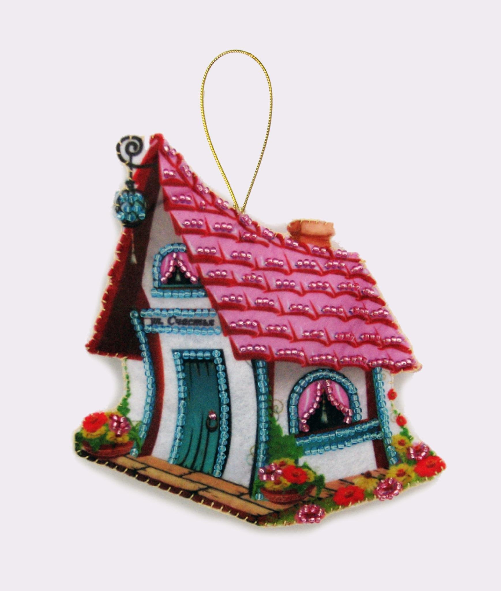 Набір для вишивання бісером BUTTERFLY F120 Хатинка щастя 12х11 см (F120)