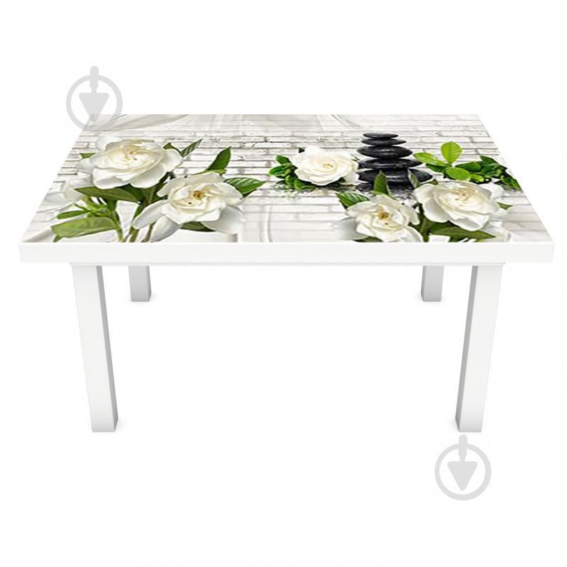 Наклейка 3Д виниловая на стол Zatarga «Башня из чёрной гальки» 600х1200 мм (Z184674st) Наклейка 3Д виниловая на стол Zatarga «Башня из чёрной гальки» 600х1200 мм (Z184674st)