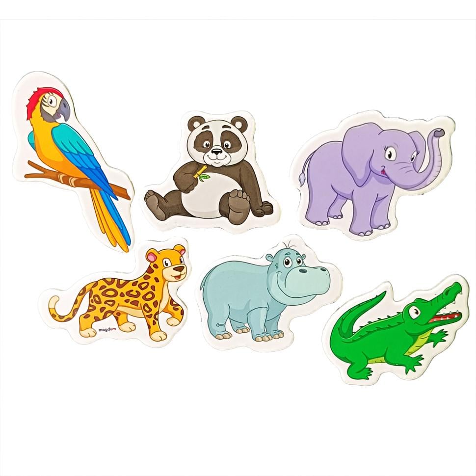 Магниты Magdum Животные Зоопарка от 3 лет 6 шт. Бронзовый (ID-173-N-6)