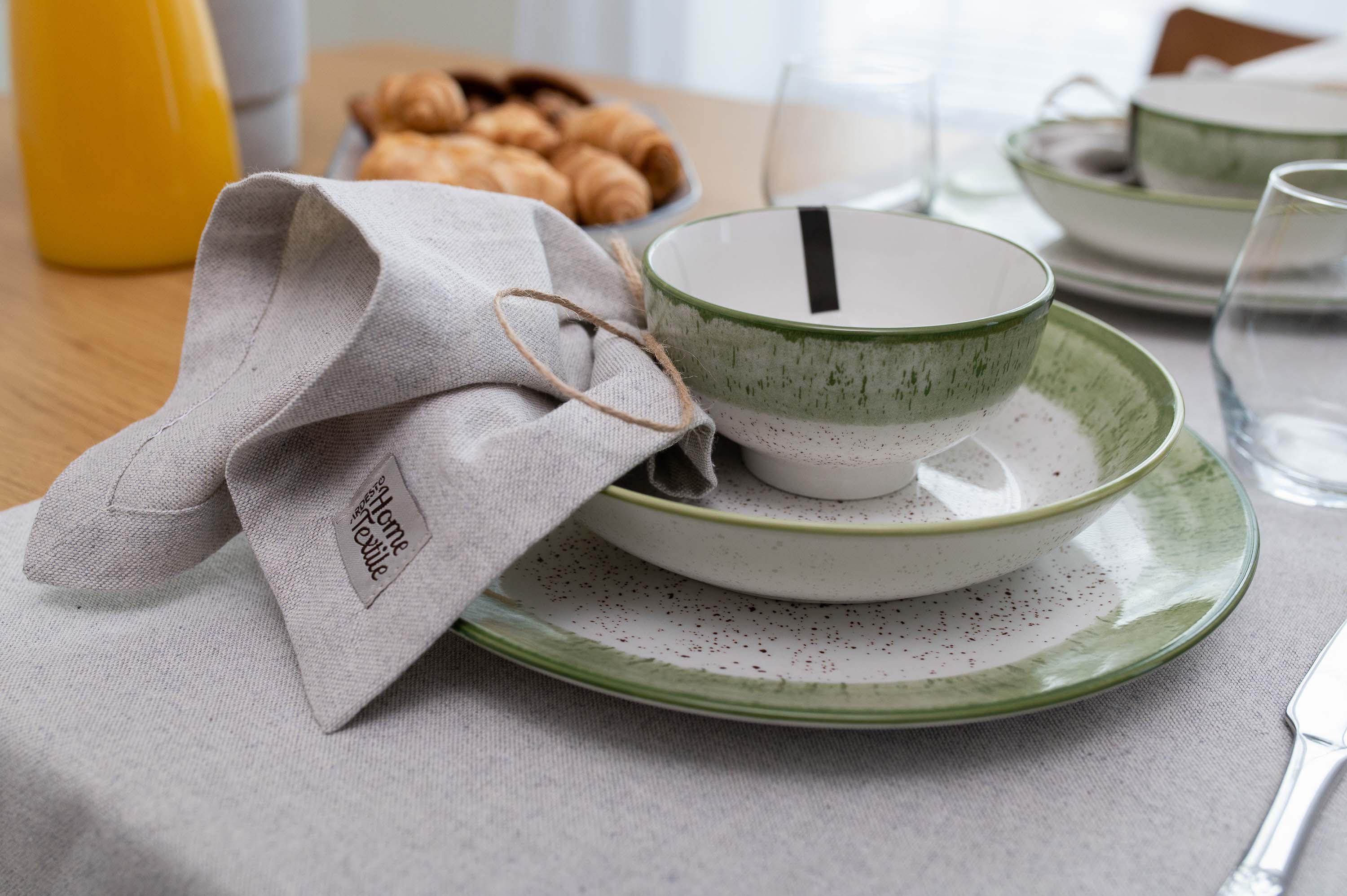 Столовый сервиз Ardesto Siena 5 предметов 1 персона фарфор Бело-зеленый - фото 13 Столовый сервиз Ardesto Siena 5 предметов 1 персона фарфор Бело-зеленый - фото 13