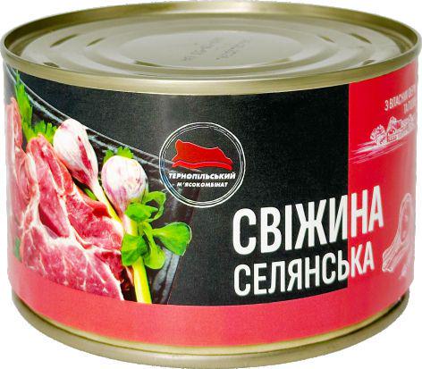 Мясная консерва Тернопільський м'ясокомбінат "Свіжина Селянська" 425 г (33347665)
