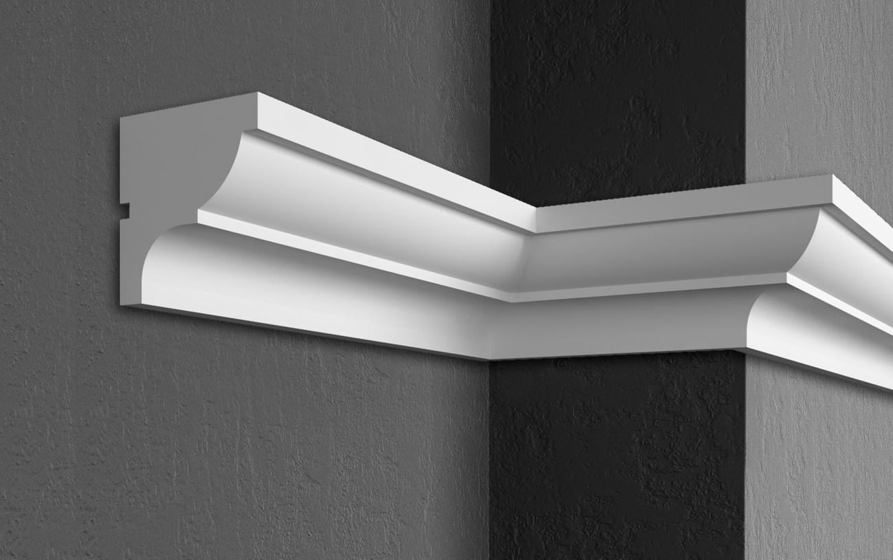 Карниз Prestige decor KC 112 без покрытия 130x120 мм 2000 мм (12370209)