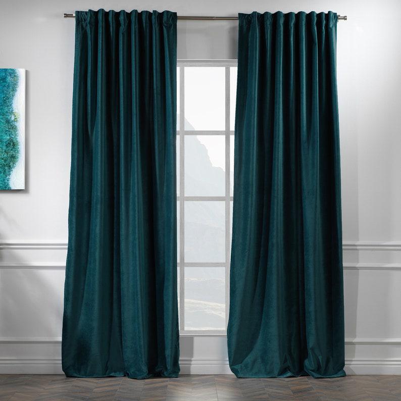 Комплект штор Academy Gardin Элит Бархат 300х250 см 2 шт. Бутылочно-зеленый