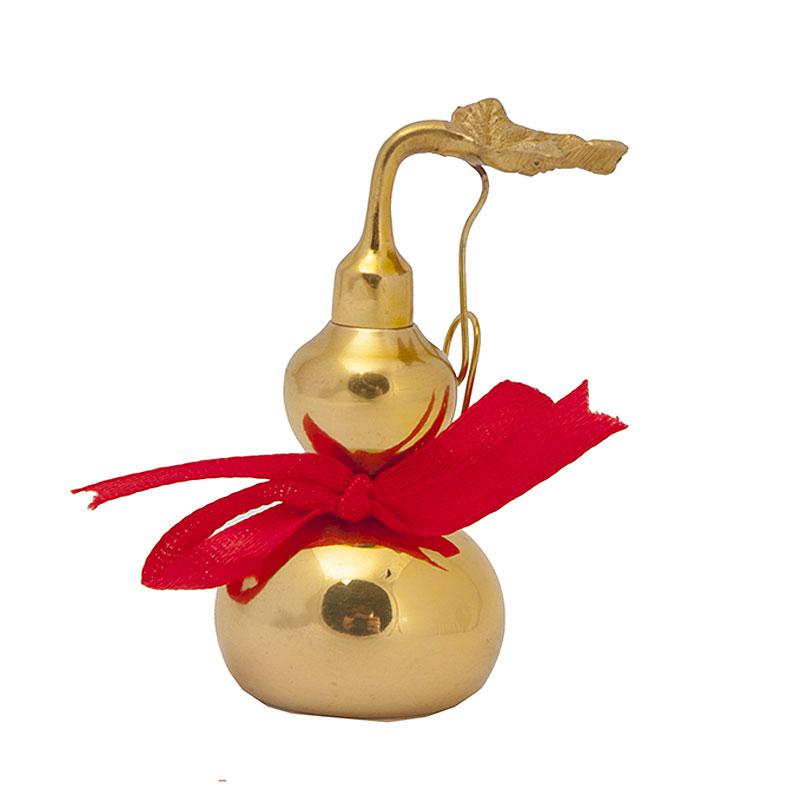 Тыква-горлянка с крышкой 8х3,5 см Золотой (В4463)