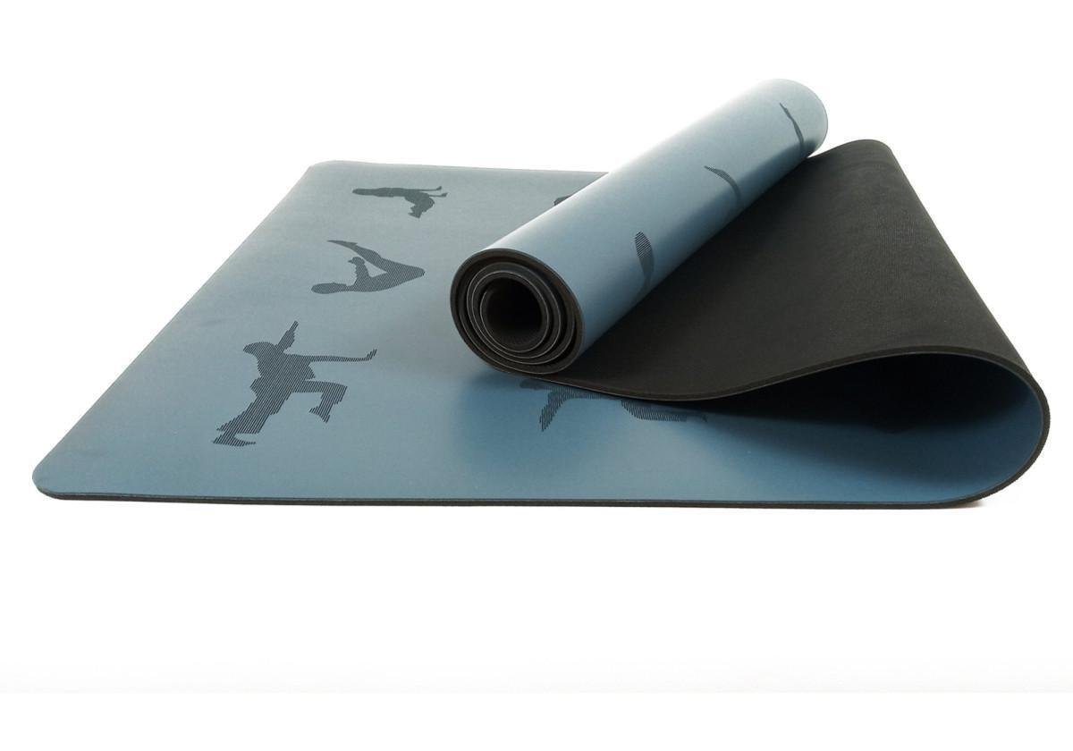 Коврик для йоги профессиональный EasyFit каучук 5 мм Синий (EF-1925-Bl)