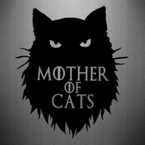Наклейка Mother of Cats art 25,7x30 см Черный (22889104)