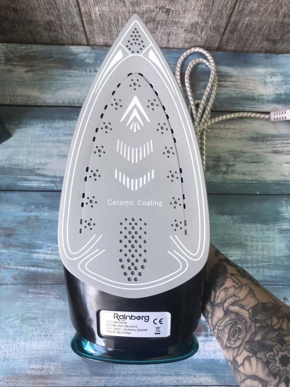 Утюг Rainberg с керамической подошвой 3200 W (RB-6310) - фото 8 Утюг Rainberg с керамической подошвой 3200 W (RB-6310) - фото 8