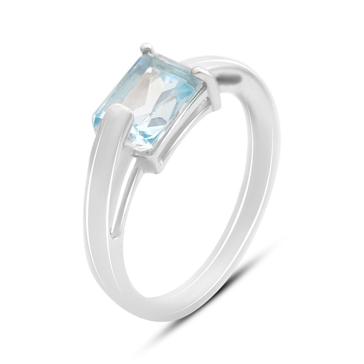 Кольцо серебряное Tiva с натуральным топазом 1,883 ct 2,6 г р. 17 (2166092)