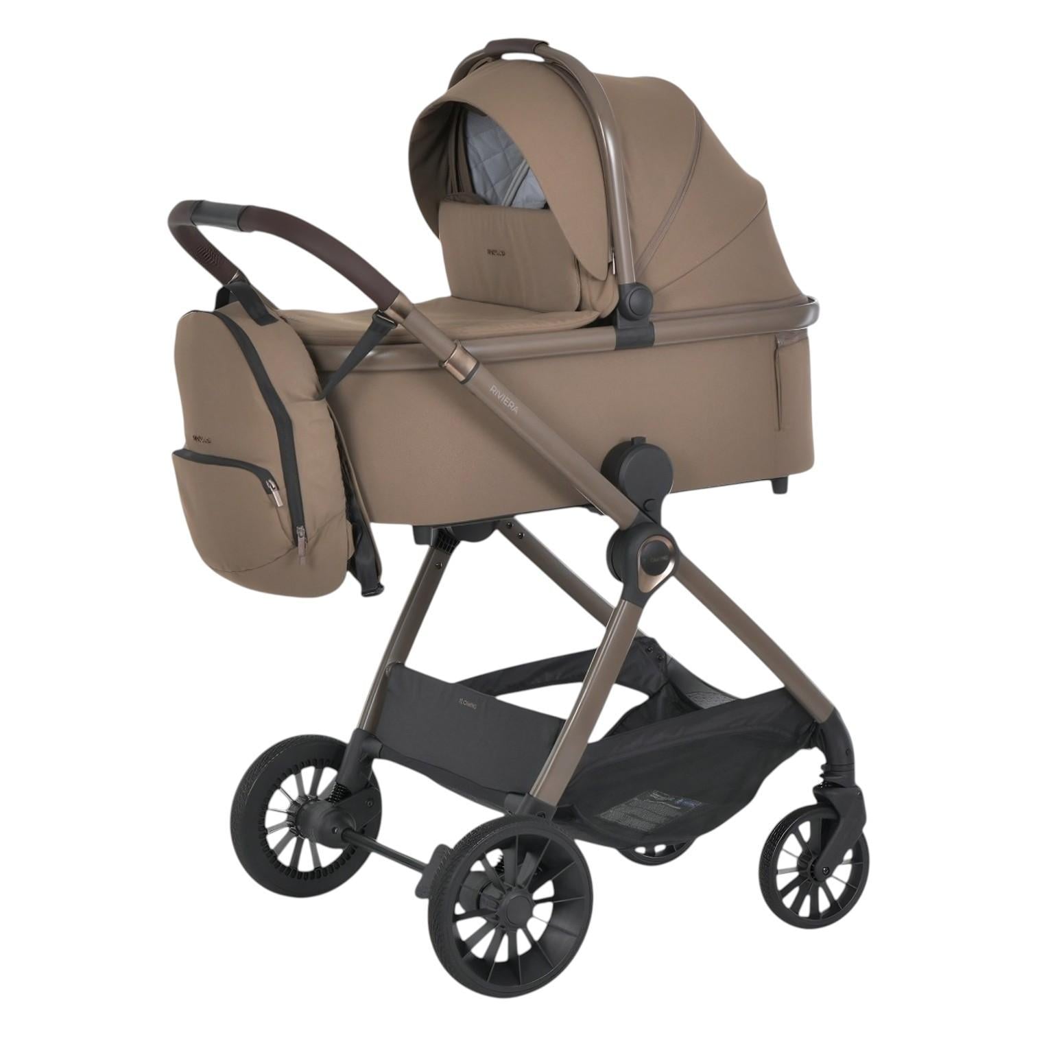 Коляска 2в1 El Camino ME 1183 с люлькой и прогулочным блоком до 22 кг Hot Chocolate (34138923)