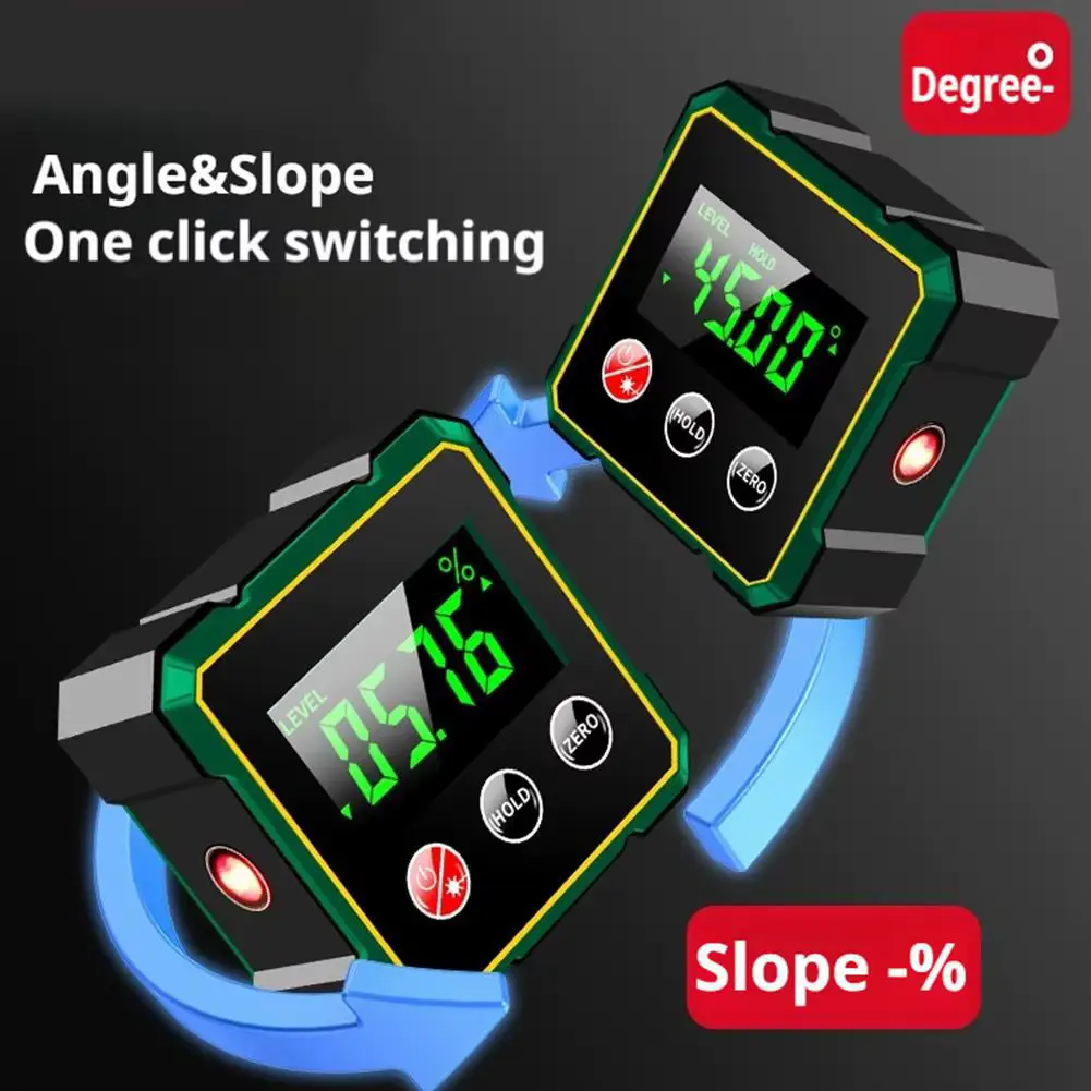 Угломер цифровой Digital Protractor JC 100 со встроенным аккумулятором инклинометр с лазерами и магнитом (28282278) - фото 7 Угломер цифровой Digital Protractor JC 100 со встроенным аккумулятором инклинометр с лазерами и магнитом (28282278) - фото 7