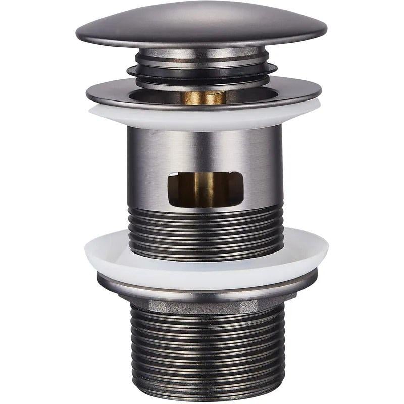 Клапан донный Zerix BV-09 Click-Clack 1 1/4" для умывальника Графит матовый (MY0415) Клапан донный Zerix BV-09 Click-Clack 1 1/4" для умывальника Графит матовый (MY0415)