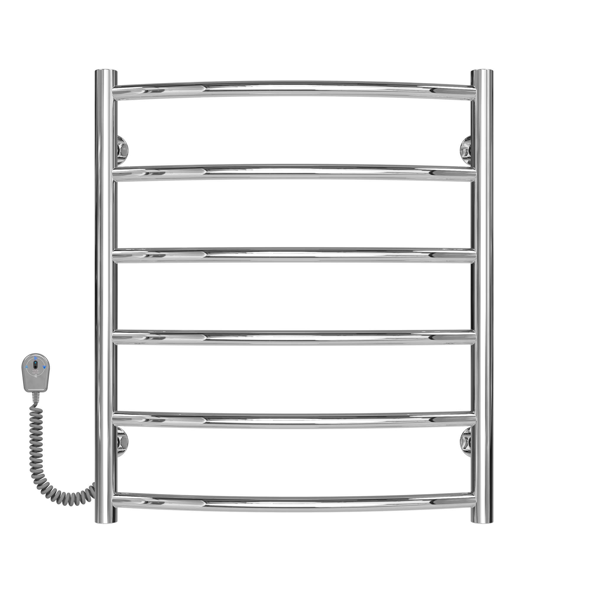 Полотенцесушитель электрический Deffi Классик П6 EF16 левое подключение нержавеющая сталь 500х600 мм Хром (C.DK.60.50.6.E.C.L.5)