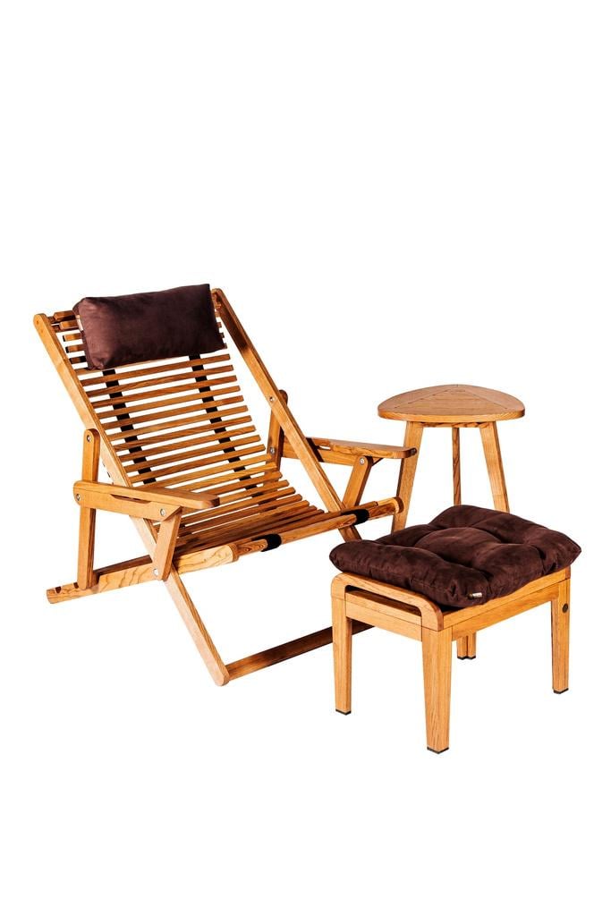 Комплект кресла-шезлонг Woodsun Chalet Chair Wood из массива дерева ясень/тик (48409) Комплект кресла-шезлонг Woodsun Chalet Chair Wood из массива дерева ясень/тик (48409)