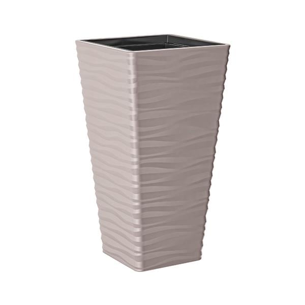 Горшок для цветов Sahara slim kwadro-35 Бежевый ( 3960-051) - фото 1 Горшок для цветов Sahara slim kwadro-35 Бежевый ( 3960-051) - фото 1