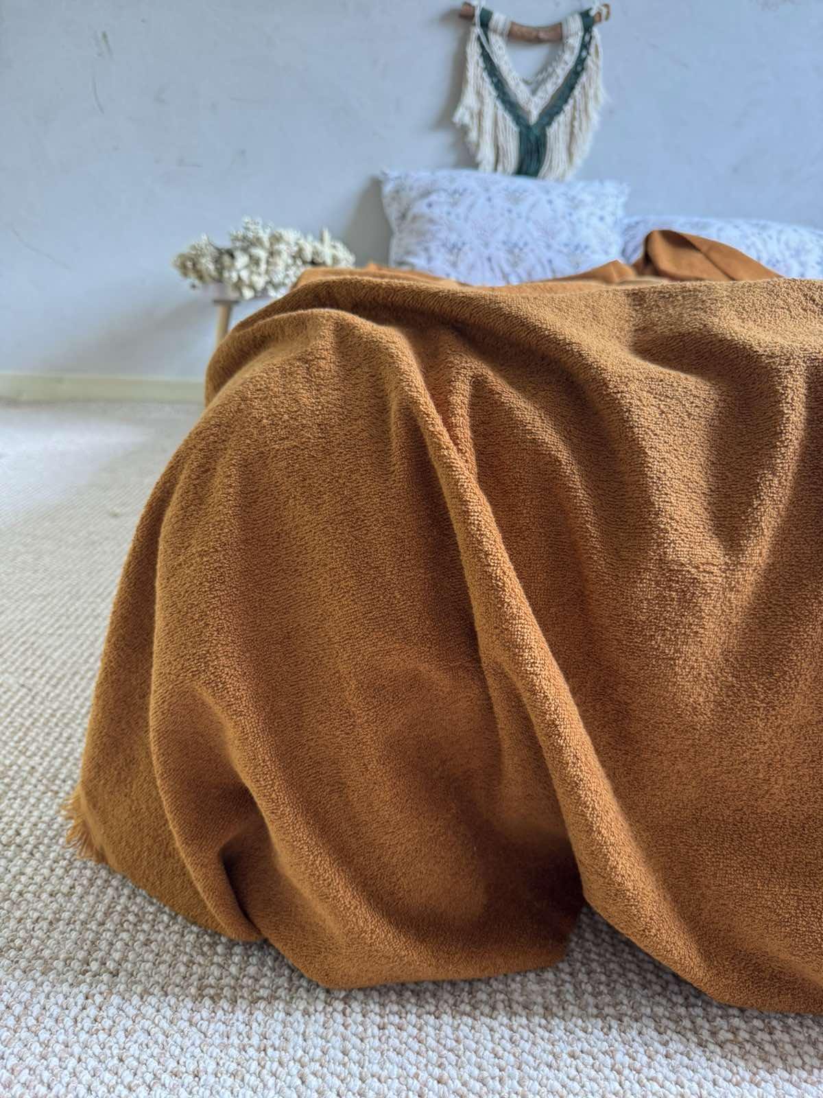 Простынь-покрывало махровое ZEINTEX MADEIRA охры хлопковое 150х220 см (26989505) - фото 5 Простынь-покрывало махровое ZEINTEX MADEIRA охры хлопковое 150х220 см (26989505) - фото 5