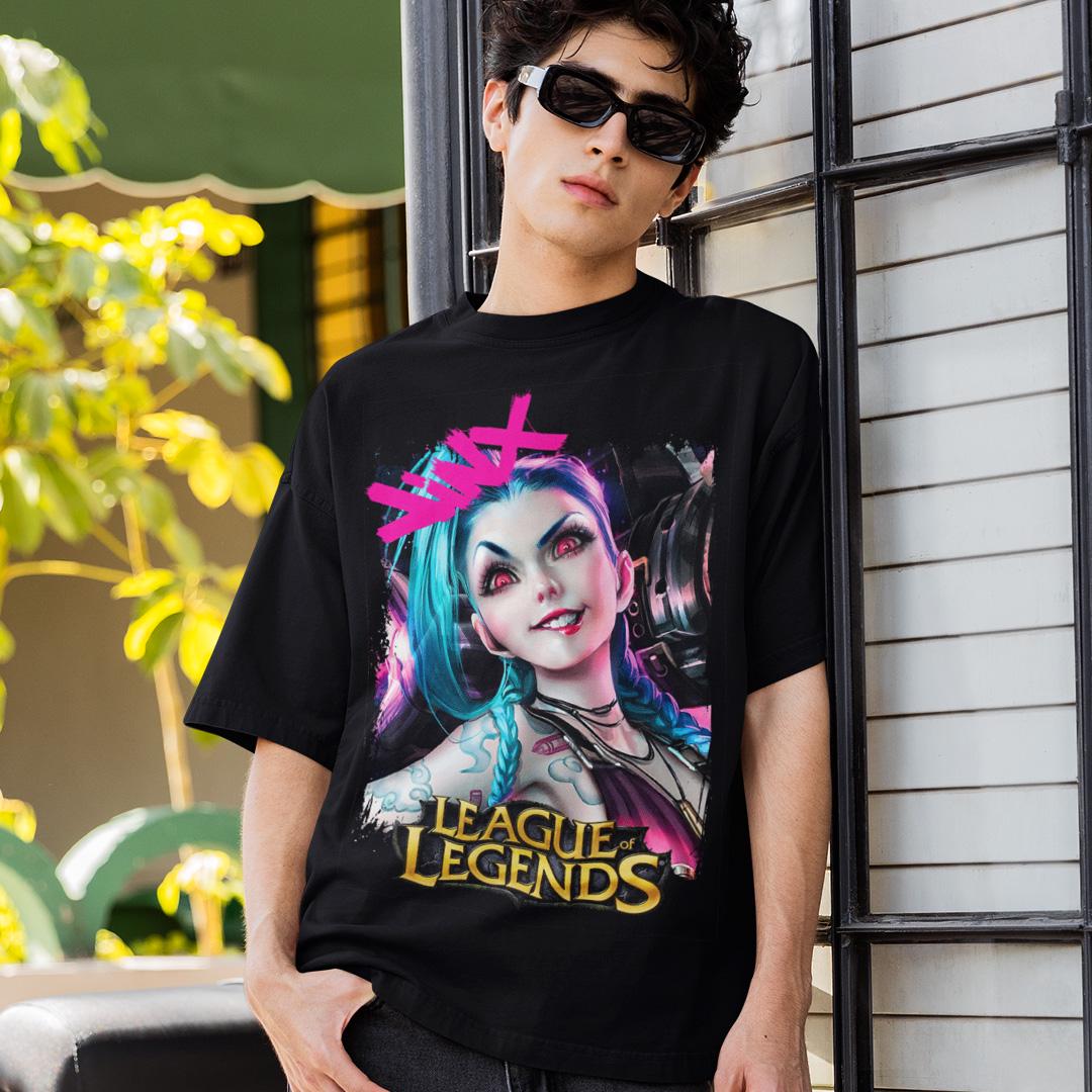 Футболка унисекс League Of Legends Original Jinx L Черный (0000012221) Футболка унисекс League Of Legends Original Jinx L Черный (0000012221)