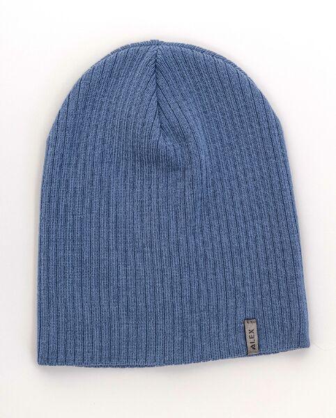 Шапка детская для мальчиков Ден D833 без подкладки 50-54 см Голубой