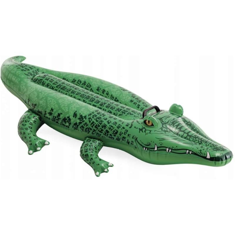 Плотик дитячий надувний Intex 58546 Крокодил для плавання 168х86 см (GT5896)